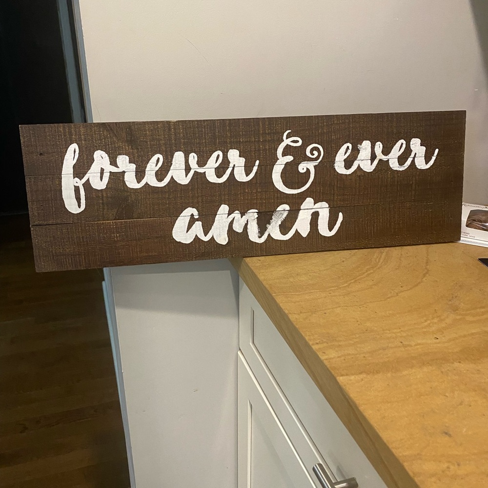 Wooden farmhouse sign